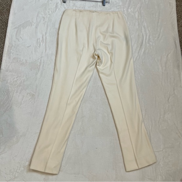 Ralph Lauren purple label silk lined wool ivory pants 10 - Picture 10 of 11